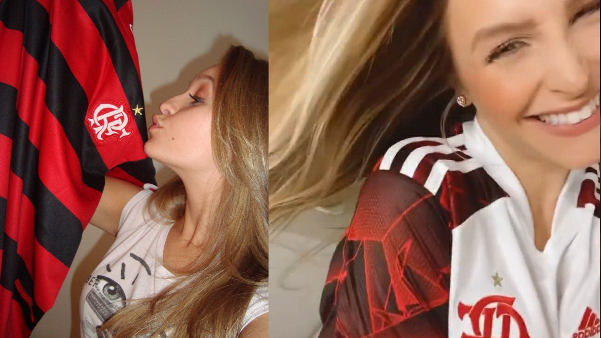 Carla Diaz with Flamengo shirt / Disclosure